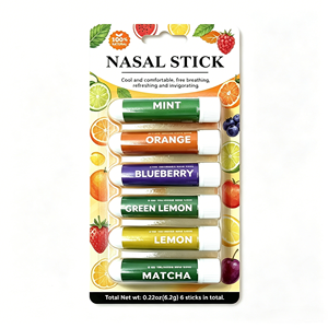 Inhalador Nasal de Mentol, Aromaterapia Refrescante, Aroma Intenso, Alivia la Congestión Nasal, Anti Mareos, Portátil - Product Image 2
