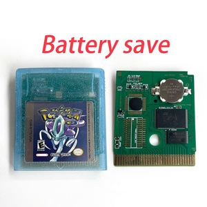 Battery Save Blue Crystal Golden Green Red Silver Yellow <b>Game</b> Cartridge for Gbc <b>Games</b> - Product Image 3