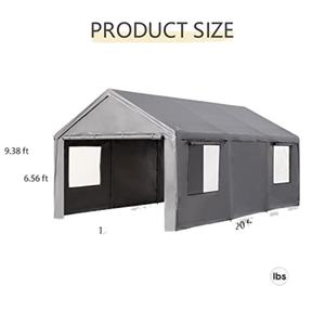 Tienda de Campaña para Techo de Auto de Acero de 12'x20', Carcasa Rígida, Recubierta de Polvo, Refugio Exterior de Alta Calidad, Excelente Relación Calidad-Precio - Product Image 2