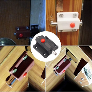 Loquet de porte d'armoire à ouverture par pression avec ressort, loquet tactile en plastique <span class=keywords><strong>pour</strong></span> armoires sans poignée - Product Image 6