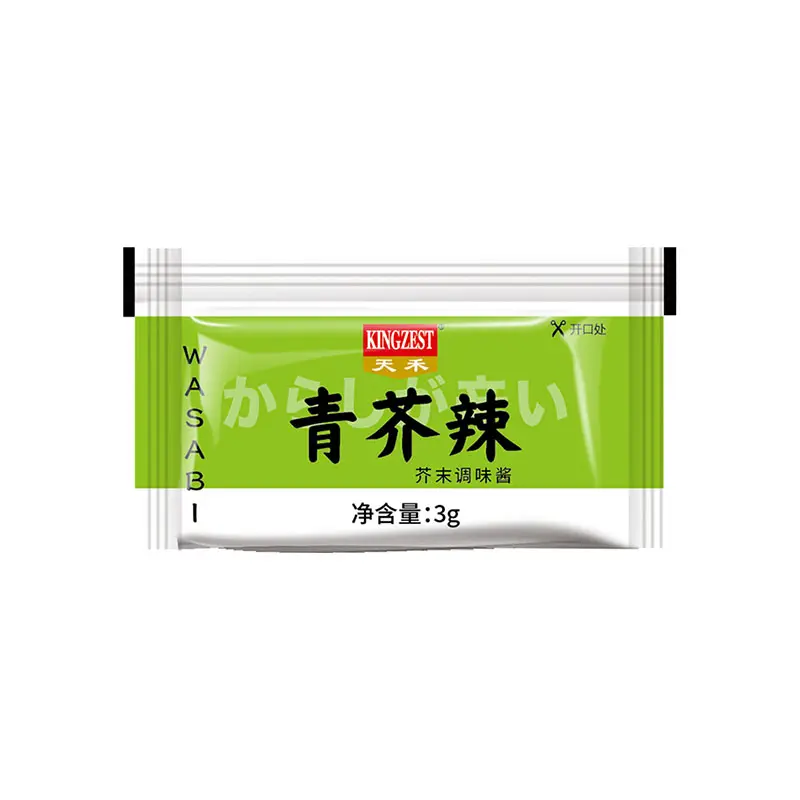 HALAL 3g japanese wasabi paste sachet fresh wasabi paste kosher wasabi paste