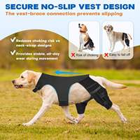 Manchon de protection anti-léchage pour pattes arrière de chien, attelle de genou pour la récupération des lésions du ligament croisé arrière (LCA), soutien des pattes arrière pour chiens, protection des plaies après chirurgie TPLO