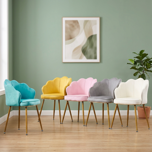 Sillas de Ocio Modernas de Metal Dorado de Lujo Nórdico al por Mayor, con Respaldo Sólido, para Muebles de Hogar, Comedores y Banquetes de Boda - Product Image 3