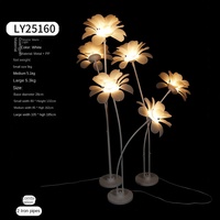 Lampadaire de noël salon Instagram Style moderne fait à la main en métal tournesol fleur décorative luxe route lumière