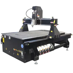 4x8 Ft 3 Axis Wood Cnc Router With Atc 1325 Automatic Tool Changer 3d Cnc Router Engraver Machine For Wood Furniture