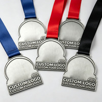 Médailles de récompense rondes en métal, design gratuit, électroplaquées, impression UV, étanches, moulées sous pression, pour course à pied et marathon