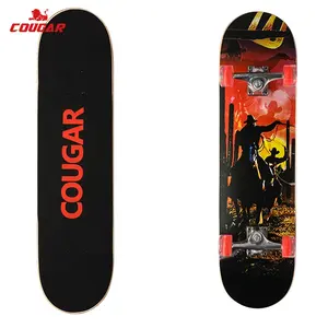 31X8 Inch 9 Ply Maple Concave Double Kick Deck Trick Complete Skateboards For Kids Teens Adults Light Up Wheel skateboard