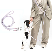 Einfarbige Leine für Hunde Reflektieren des Nylon Hochwertiges Haustier-Traktion sseil Multifunktion smode Freisprech-Leinen Neues Design