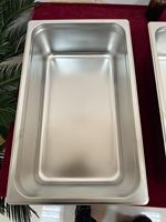 Peralatan Prasmanan Grosir Pabrik: Wadah Penyimpanan Stainless Steel, Penghangat Makanan Prasmanan, Chafing Dish, Panci GN, Panci Penggorengan.