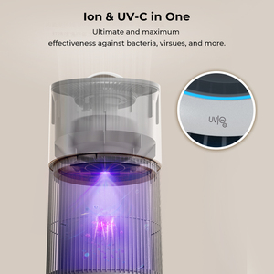 BEON شاشة تعمل باللمس AQI أجهزة تنقية الهواء للحيوانات الأليفة لإزالة الروائح المنزلية - Product Image 6