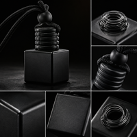 Flacon de parfum pour voiture suspendu anti-fuite de 8 ml avec diffuseur d'air frais en verre vide pour parfum automobile