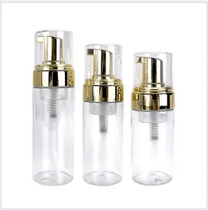 Made in Guangdong 42 teeth PET press foam electric gold-plated pump shower gel face cream cosmetic plastic bottle