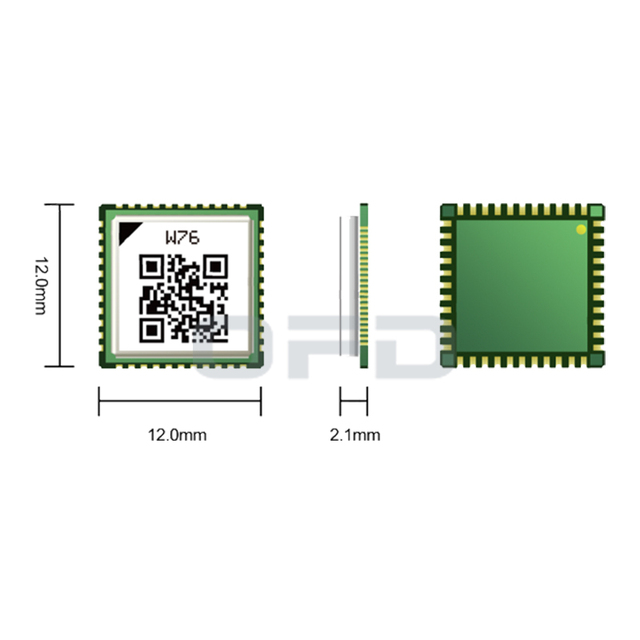 W76 Wifi Module Original SIMCom WiFi 4 SDIO 1T1R Small Low-power Low-cost Wifi Module W76 for Car Networking Wireless Routing