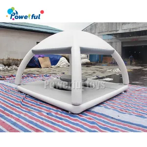 Party Bana Inflatable Floating Party Dock Platform Inflatable Water Lounge Island With Tent