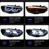 Conjunto de Faros LED para BMW Serie 4 F32 425i 428i 430i 2013-2020, Plug and Play, Lente de Proyector DRL, 6000K