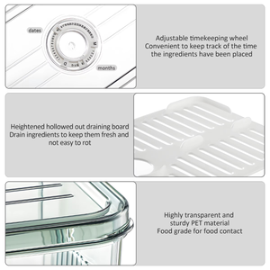 Atacado de Potes Herméticos de Alta Qualidade para Armazenamento de Alimentos na Cozinha, Caixa de Plástico <span class=keywords><strong>PET</strong></span> para Alimentos, Volta às Aulas - Product Image 2