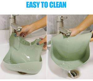 Babero de Silicona Suave de Grado Alimenticio Personalizado de Alta Calidad, Impermeable, con Recolector de Alimentos para Bebés - Product Image 6