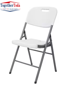 Sillas Plegables de Plástico Blanco para Exteriores, Apilables, para Alquiler, Fiestas, Bodas, Wimbledon, Sillas Plegables de Resina para Eventos - Product Image 1
