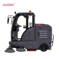 Machine de balayage industrielle à conducteur marchant à pied et à conducteur assis pour l'élimination de la poussière sur les sols en ciment
