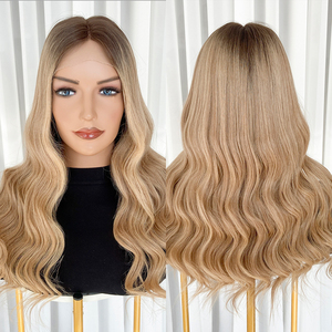 วิกผมหน้าผากลูกไม้แบบยุโรป ไฮไลท์สีออมเบร ผมแท้บริสุทธิ์  พร้อมปมเล็กๆ สำหรับผู้หญิงที่มีปัญหาผมร่วง # B3-9-23 - Product Image 2