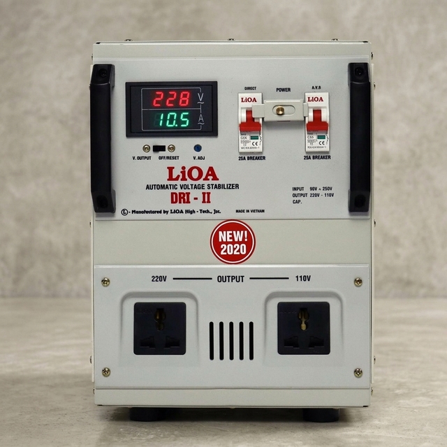 LiOA 10KVA Single Phase Automatic Voltage Stabilizer DRI 10000 II Copper Wire 90V 250V Input Power Regulator Wholesale