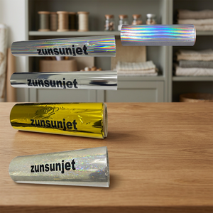 Zunsunjet Generic UV Cold <b>Foil</b> Process <b>Gold</b> Silver Transparent Durable Aluminum <b>Foils</b> for DTF Printer and Plastic Applications - Product Image 4