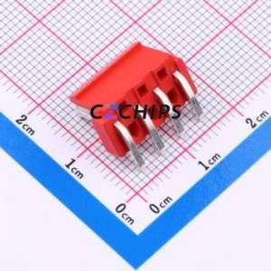 XY-VH3.96-4A21-R Wire-to-Board Pin Header Bent Lead Through Hole,P=3.96mm Connector 1x4P 3.96mm Right Angle Insert VH - Product Image 2