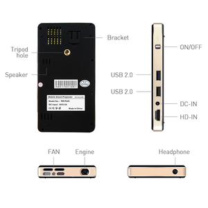Pour projecteur DLP Mini BT WiFi Android 9.0 Batterie 4000mAh 4K Miracast <span class=keywords><strong>Airplay</strong></span> Projecteur vidéo intelligent mobile 200 Lumens <span class=keywords><strong>2</strong></span> - Product Image 3