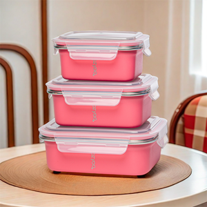 Custom Rectangular Sandwich <b>Box</b> Insulated Stainless Steel <b>Lunch</b> <b>Box</b> <b>for</b> <b>Kids</b> - Product Image 2