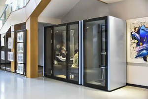 Prix usine deux personnes étudiant parler Co travail Conversation acoustique bureau Pod oem odm cabine de réunion - Product Image 3