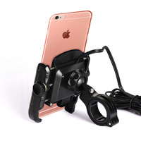 Support de téléphone portable pour moto YIR REFIT avec chargeur USB, câble de charge rapide QC3.0 avec interrupteur, étanche