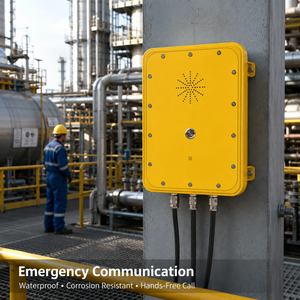 Interphone mural en alliage d'aluminium pour usine chimique, champ pétrolier, téléphone mains libres anti-explosion, étanche - Product Image 5