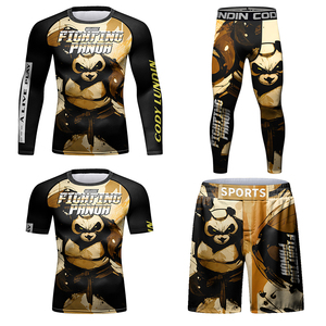 Ventes en gros de maillots de protection intégrale à sublimation, shorts et ensembles de pantalons pour garçons, personnalisés pour le Jiu-Jitsu, le MMA, les enfants - Product Image 1