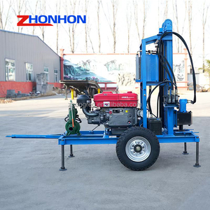 Ensemble complet de machine de forage de puits d'eau de <span class=keywords><strong>petite</strong></span> taille montée sur roues, avec moteur diesel 22HP, pour une profondeur de 100m et des tiges de pompe pour trous de 100-300mm - Product Image 5