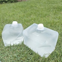 Ember plastik lipat harga murah 10L 20L segel bagus tanpa bocor Jerry dapat dengan lubang keran tanpa pegangan di dalam kotak