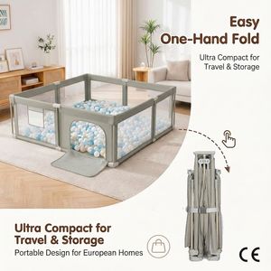 Box per Bambini Portatile - Recinto Pieghevole di Sicurezza per Gattonare in Casa - Product Image 4