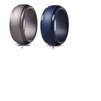 Anneaux de doigt en caoutchouc de silicone multicolores pour hommes, mode, 8 mm de large, 2,5 mm d'épaisseur, bijoux, alliances