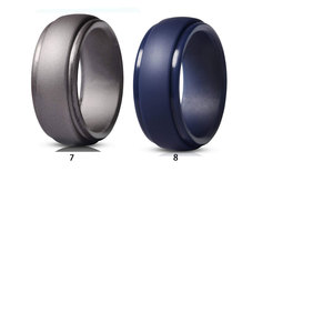 8mm Wide 2.5mm Thick <strong>Men</strong> Fashion Multi Color <strong>Silicone</strong> Rubber Finger Rings Jewelry <strong>Wedding</strong> <strong>Bands</strong> - Product Image 5