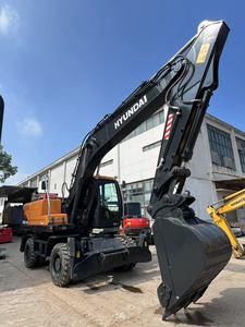Nuevo Hyundai Robex R210W 21 Ton Excavadora de ruedas 210W Tier4 2024 Modelo 0,92 m Capacidad de cubo Maquinaria para video - Product Image 2