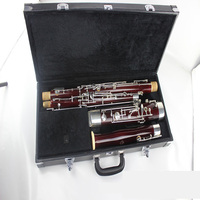 OEM Wind Instruments Professional Bass Oboe in C Tone Selected Maple Bassoon Kit with Hard case