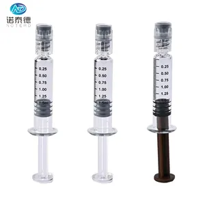 Seringues en verre jetables de type 1ml pour huile de distillat populaires du fabricant avec luer lock