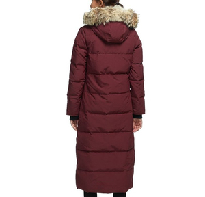 OEM personalizzato cappotto invernale in pelliccia grande e spessa Parka da <span class=keywords><strong>donna</strong></span> con cuciture sottili lungo cappotto invernale in <span class=keywords><strong>cotone</strong></span> piumino Parka da <span class=keywords><strong>donna</strong></span> - Product Image 4