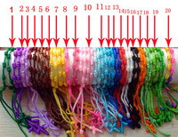 Bracelet à cordons noués faits à la main, 30 pièces, bijoux, méditation espagnol