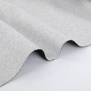 High-Tech 100% Linen Polyester Fabric Waterproof Woven Technique For Sectional Sofa In Living Room Furniture Plain Style