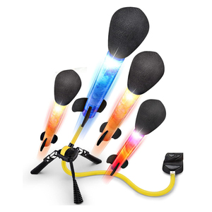 Ensemble de lance-roquettes LED Tommabo pour enfants de 5 à 14 ans, roquettes lumineuses, têtes en mousse durables, certifié EN71, divertissement en plein air sûr - Product Image 1