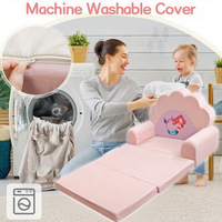 Mini Sofá Cama Plegable para Bebés y Niños con Diseño de Dibujos Animados, Funda Extraíble y Lavable, Asiento Individual, Hecho en China, Modelo HLR23SPF