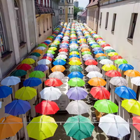 YUBO coloré rue parapluies décoratifs repère local café hôtels restaurants musée d'art événement décoration de plafond