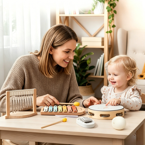 <span class=keywords><strong>Kit</strong></span> de jouets de percussion Montessori, ensemble d'instruments de <span class=keywords><strong>musique</strong></span> en bois pour bébés de plus d'un an - Product Image 3