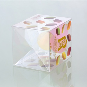 Hộp Nhựa PET/PP Tái Chế Sang Trọng Cho <span class=keywords><strong>Macaron</strong></span> Hộp Đóng Gói Bằng Nhựa Trong Suốt Gấp Gọn Hộp Nhựa Macaroon Trong Suốt - Product Image 6