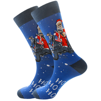 Chaussettes de Noël Festives en Gros - Motif Père Noël, Renne et Flocon de Neige, Chaussettes Confortables pour Hommes, Cadeau Idéal pour les Fêtes d'Hiver